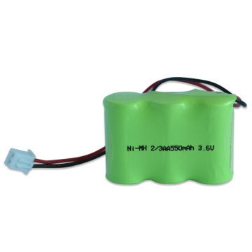 NiMH 3.6V 2/3AA 550mAh Battery for LED Light